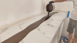 Эпоксидная смола для столешниц, пола и многого другого. Отличный и простой набор №3 .