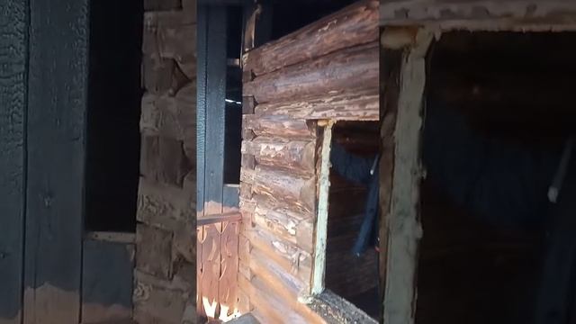 Ремонт бани после пожара.