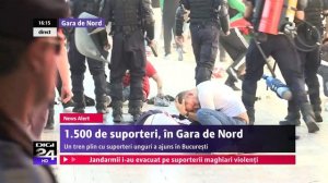 Ultrasi Unguri batuti in Gara de Nord - violente extreme  - 1080p