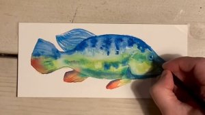 Easy Watercolor Fish Painting