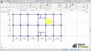 Исполнительная схема металлоконструкций в AutoCAD