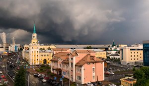 Ярославль вновь накрыл мощный ливень!    It's raining again in Yaroslavl!
