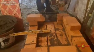 Новая печь Малютка с плитой духовкой из кирпича своими руками, с секретом внутри.