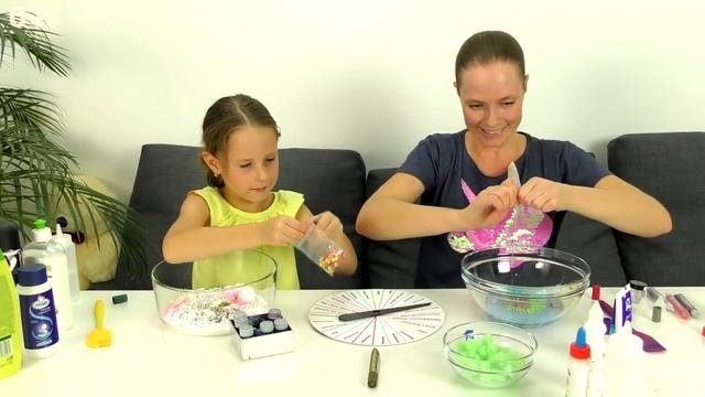 Слайм Рулетка, Слайм из Случайных Ингредиентов. MYSTERY WHEEL OF SLIME CHALLENGE