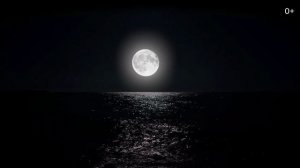 RELAX 4K | Расслабляющие звуки моря для сна. Море и полная луна | #177 / +0