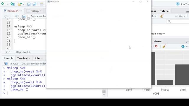 R programming in Yoruba 8 - how to create bar chart and histogram with ggplot смотреть онлайн