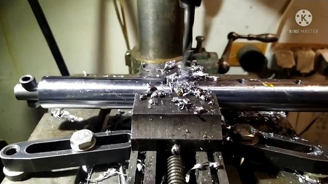 Сверление хромированного штока. Борштанга. смотреть онлайн