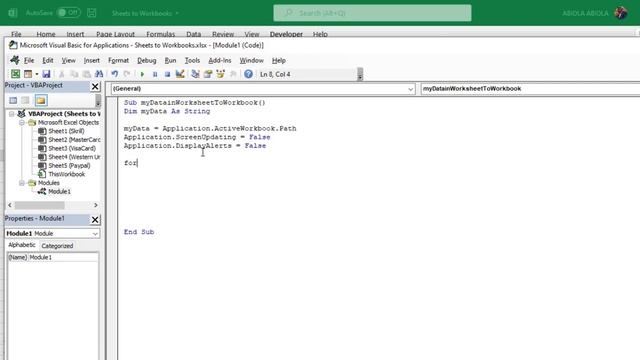 Create Workbooks from Worksheets using VBA смотреть онлайн