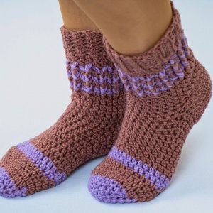 Самые простые носочки крючком