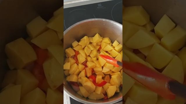 Тушёная картошка с рыбой ?