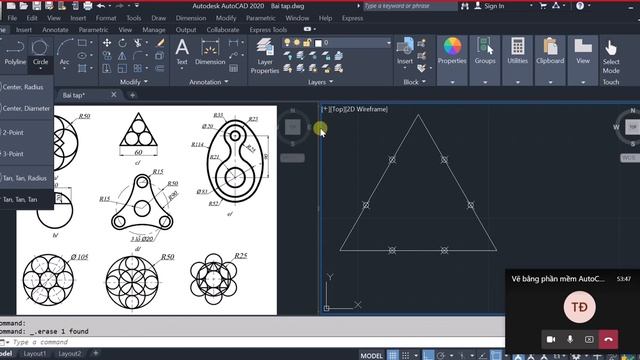 AutoCAD#6 Lenh & BT POINT CIRCLE смотреть онлайн