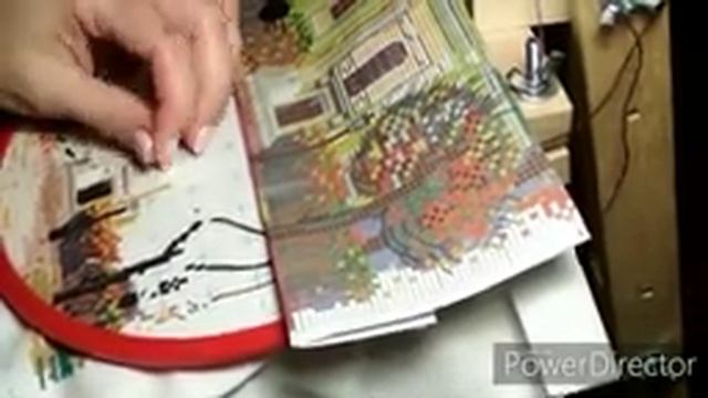 #вышивкакрестом 53.ТЭГ "Скажи многоцветкам "да"!/живой процесс вышивки / "Усадьба Кусково", Риолис