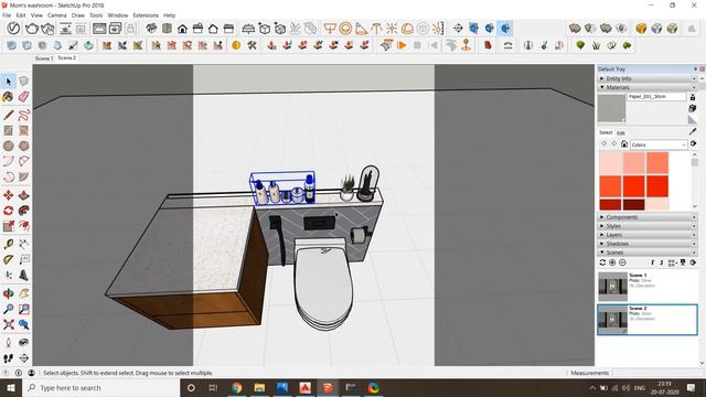 Bathroom Interior Rendering in Sketchup Vray смотреть онлайн