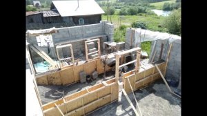 СТРОИМ БЕЗ ПОСРЕДНИКОВ. Стены из пеноблока. Строительство дома в деревне. Как построить дом