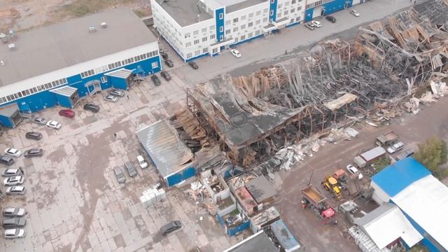 Последствия пожара(23-24 сентября 2021) в городе Черноголова смотреть онлайн