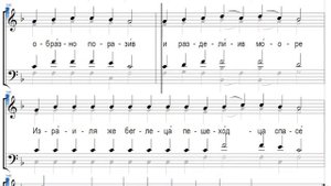 🎼 Ирмосовый  глас 8 (альт) Колесницегонителя фараоня погрузи чудотворяй иногда...