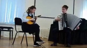 Заявка 2125/1#21. Дуэт Алексеенко Илья --  аккордеон, Эрбис Александра -- домра.