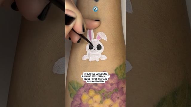 ? Bunnies! #bunny #bunnyhop #bunnies #cheekart #tutorial #facepaint #shorts