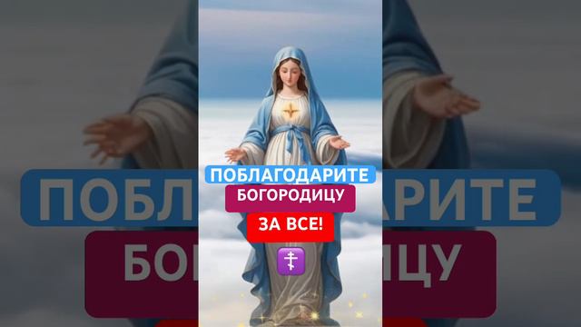 БЛАГОДАРИМ ЗА ВСЕ☦️ #богородица #православныемолитвы #божьяматерь #православные #благодарственная