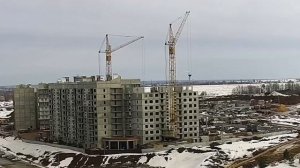 Старички в работе! Башенные краны КБ-405