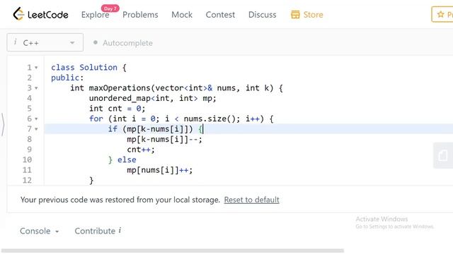 Max Number of K-Sum Pairs | Leetcode 1679 | Leetcode Solution