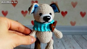 Амигуруми: схема Щенка Олли. Игрушки вязаные крючком - Free crochet patterns.