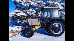 Чистим почти в пустую! Снега опять мало.