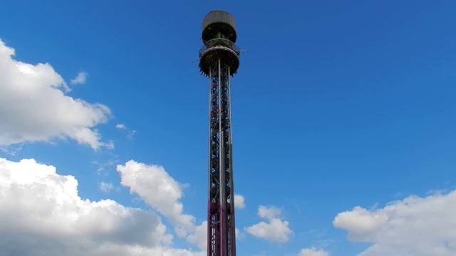 ВВЦ ВДНХ аттракцион  ПАДЕНИЕ В КОРЗИНЕ