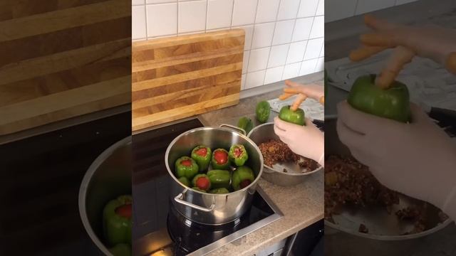 Фаршированный перец по турецки # турецкаякухня #обед #Dolma смотреть онлайн