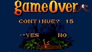 The Jungle Book Game Over Sega Genesis