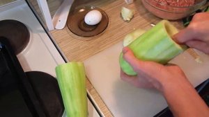 Кабачки фаршированные фаршем. #Едим Дома