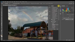 Just 1 Click Rain Effect l Photoshop CC 2021 l Tamil