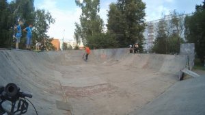 трюки на самокате - Макс, скейтпарк мкрн Юбилейный 20170725