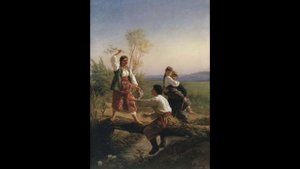 Черкаський народний хор. Ой у полі два дубки.