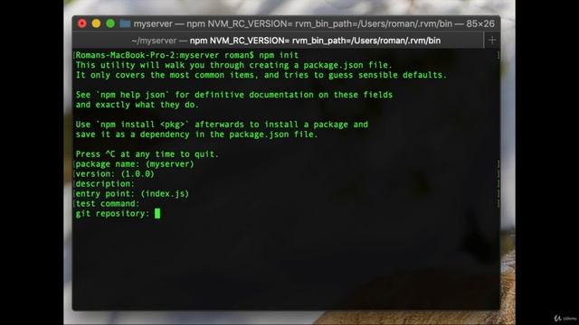 EXpress JavaScript - Установка Express js смотреть онлайн