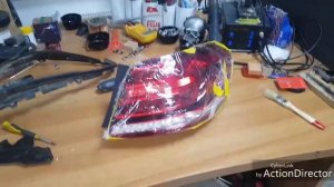 Ремонт задних фонарей  мерседес (Mercedes w212)