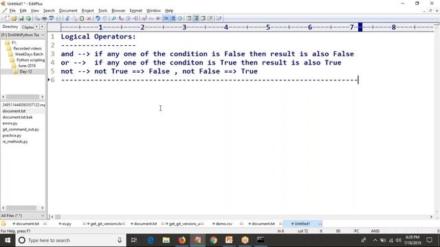 30.Complete Python Basics for Automation -  Logical Operators