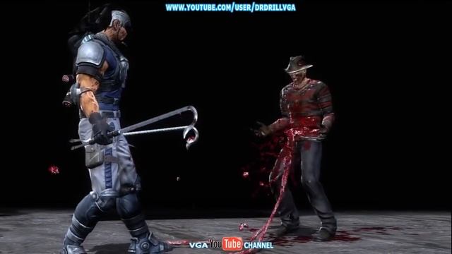 Mortal Kombat 9 All Fatalities Performed On Freddy Krueger Part 2 HD смотреть онлайн