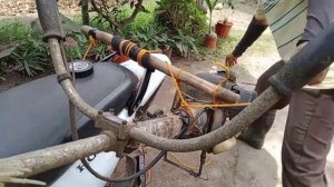 HOW TO ATTACH THE BRUSH/GRASS CUTTER MACHINE/STRING TRIMMER IN  MOTORCYCLE IN THE PHILIPPINES,