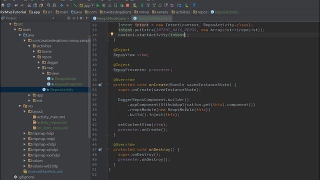 RxMVP - 6 - Starting new activities and passing data смотреть онлайн