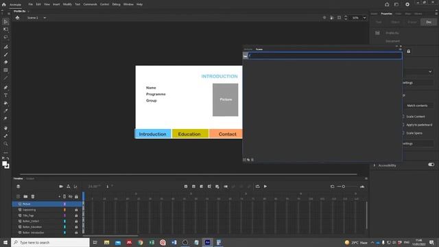 Basic Interactive Content using ActionScript 3.0 in Adobe Animate