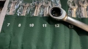 Ключи с трещеткой комбинированные 14шт