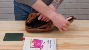 Обзор кожаной мужской сумки барсетки Vintage 14707