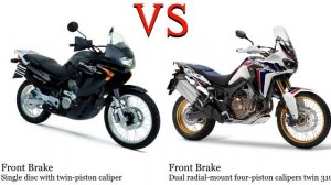 Honda XL 650 Transalp vs Honda CRF 1000 L Africa Twin Test specification comparison
