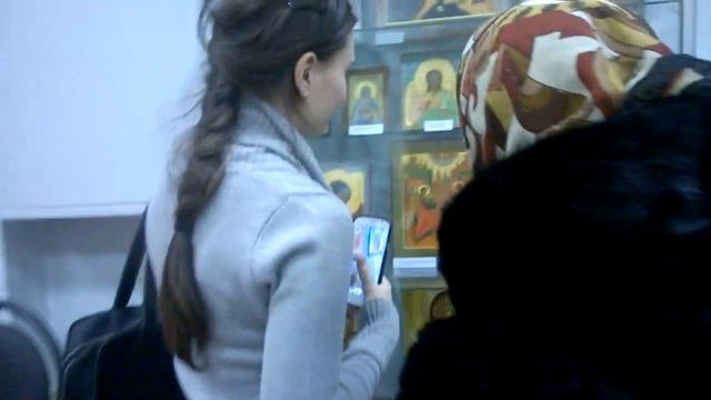 Открытие выставки моего преподавателя, в которой участвуют 2 моих иконы смотреть онлайн