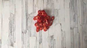 Салат с копчёной курицей и болгарским перцем