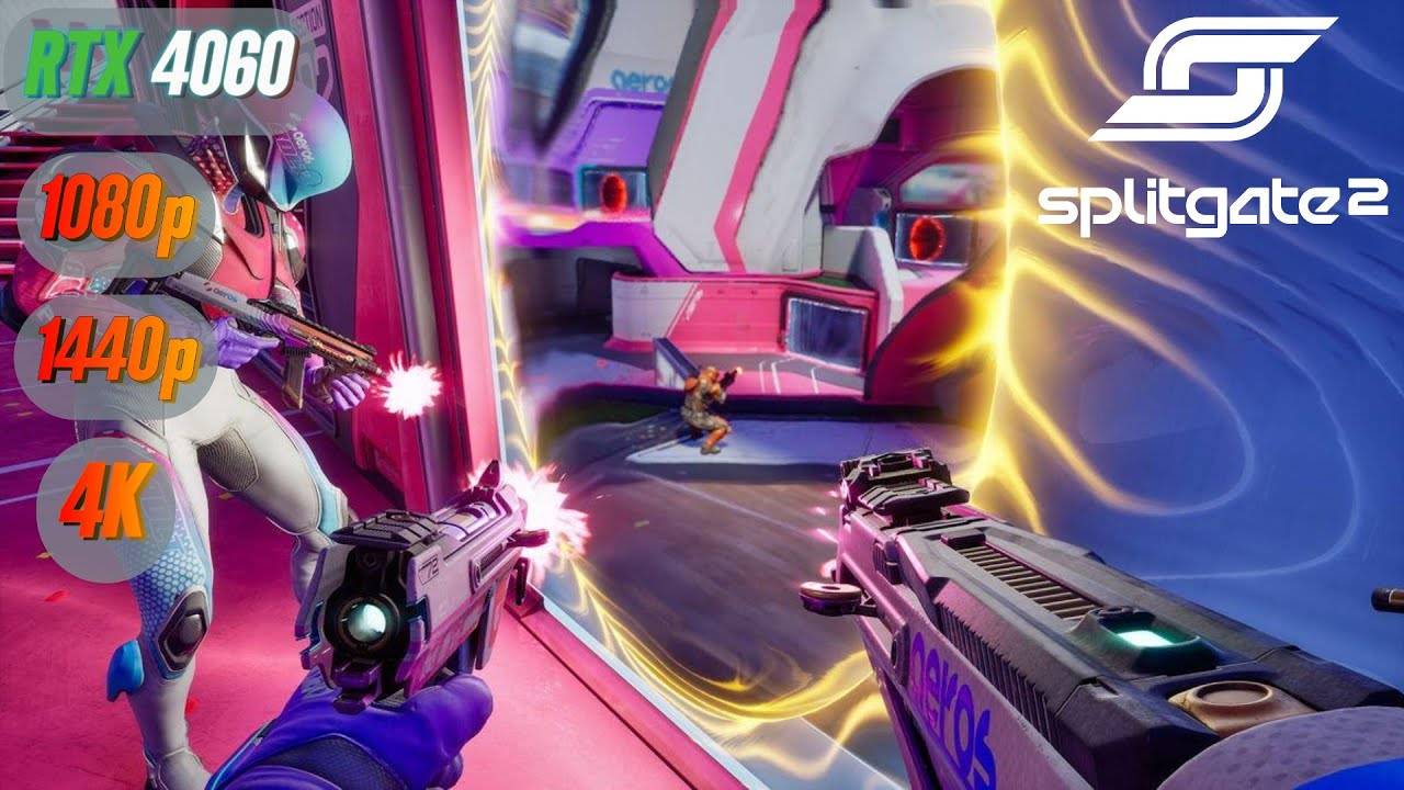 Splitgate 2 - Бенчмарк с RTX 4060 и i5 12400F | 1080p | 1440p | 2160p (4K) смотреть онлайн