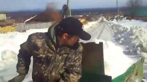 Простой механический самосвал из цепи иж и редуктора! Самодельный мотоблок.