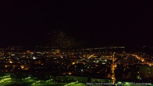Фейерверк в Кургане. 24.08.2019 г. смотреть онлайн