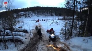Экстремальная поездка на горных снегоходах в горы / 10 снегоходов в гору / Испытание